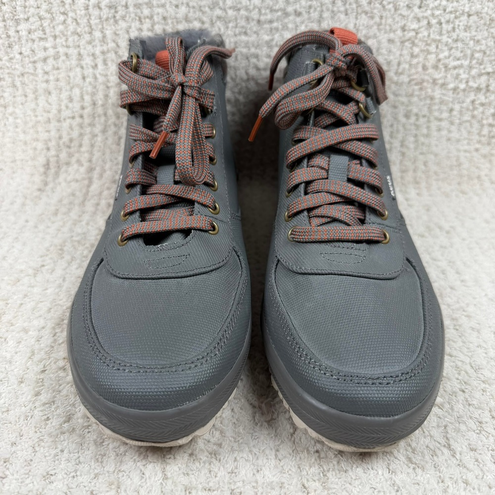 Keds Scout Boot II Womens 9 Gray Orange Plaid Water Resistant Ankle Boot WF65709